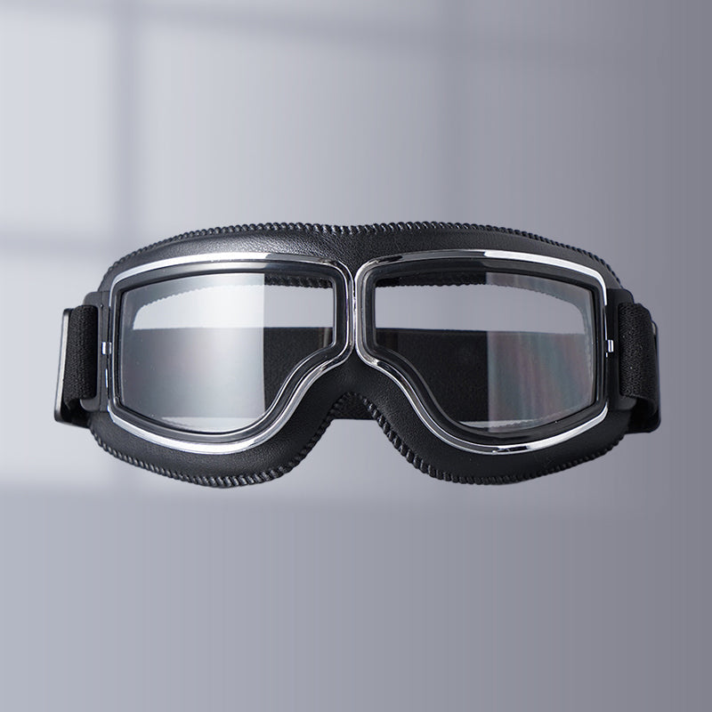 Vintage Motorcycle Goggles with UV Protection