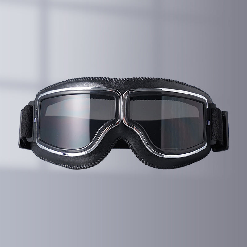 Vintage Motorcycle Goggles with UV Protection