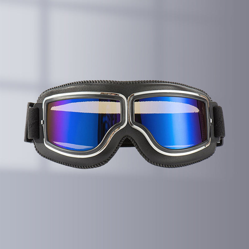 Vintage Motorcycle Goggles with UV Protection