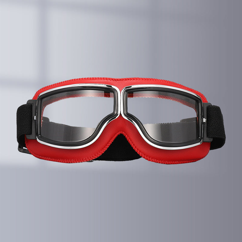 Vintage Motorcycle Goggles with UV Protection