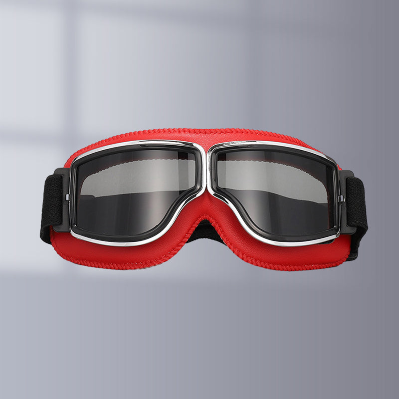 Vintage Motorcycle Goggles with UV Protection
