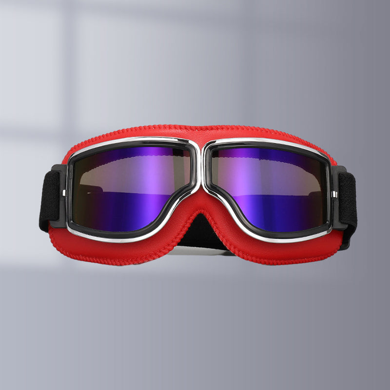 Vintage Motorcycle Goggles with UV Protection