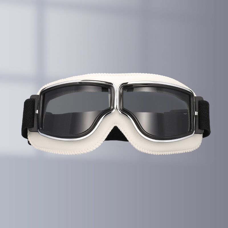Vintage Motorcycle Goggles with UV Protection