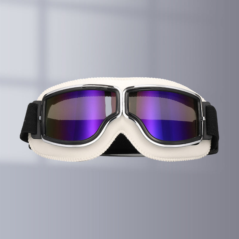 Vintage Motorcycle Goggles with UV Protection