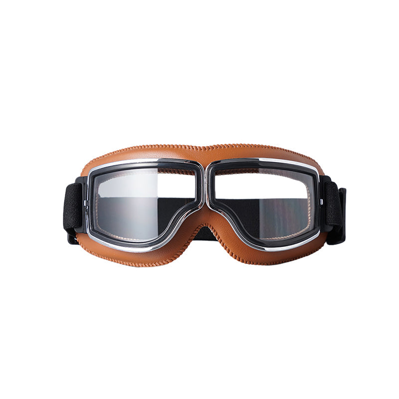 Vintage Motorcycle Goggles with UV Protection