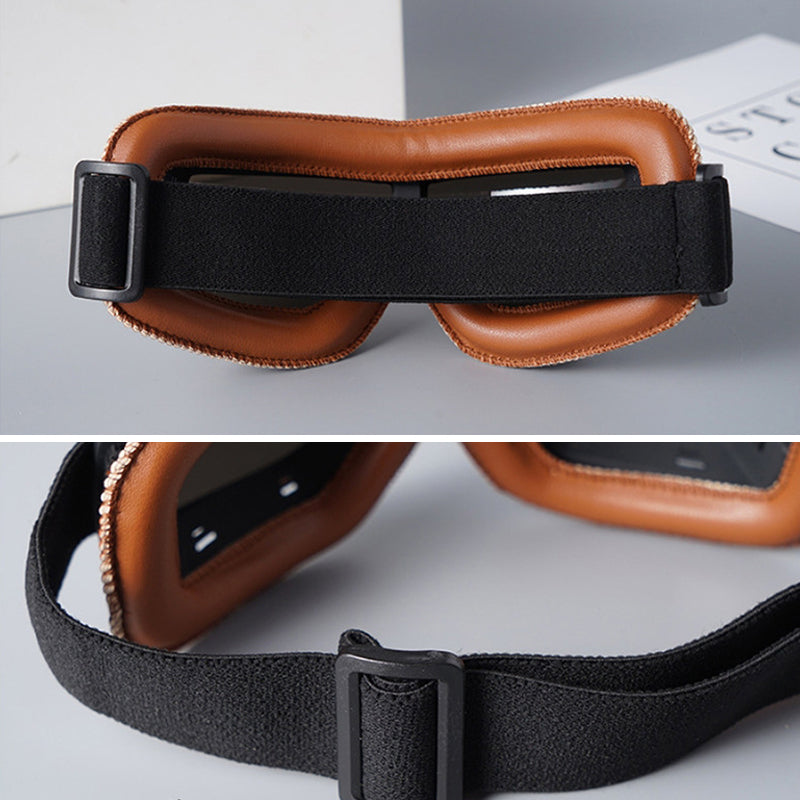 Vintage Motorcycle Goggles with UV Protection