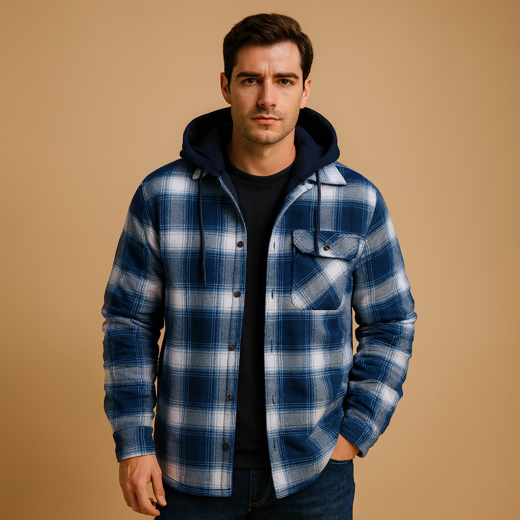 Padded Bomber Jacket with Hood