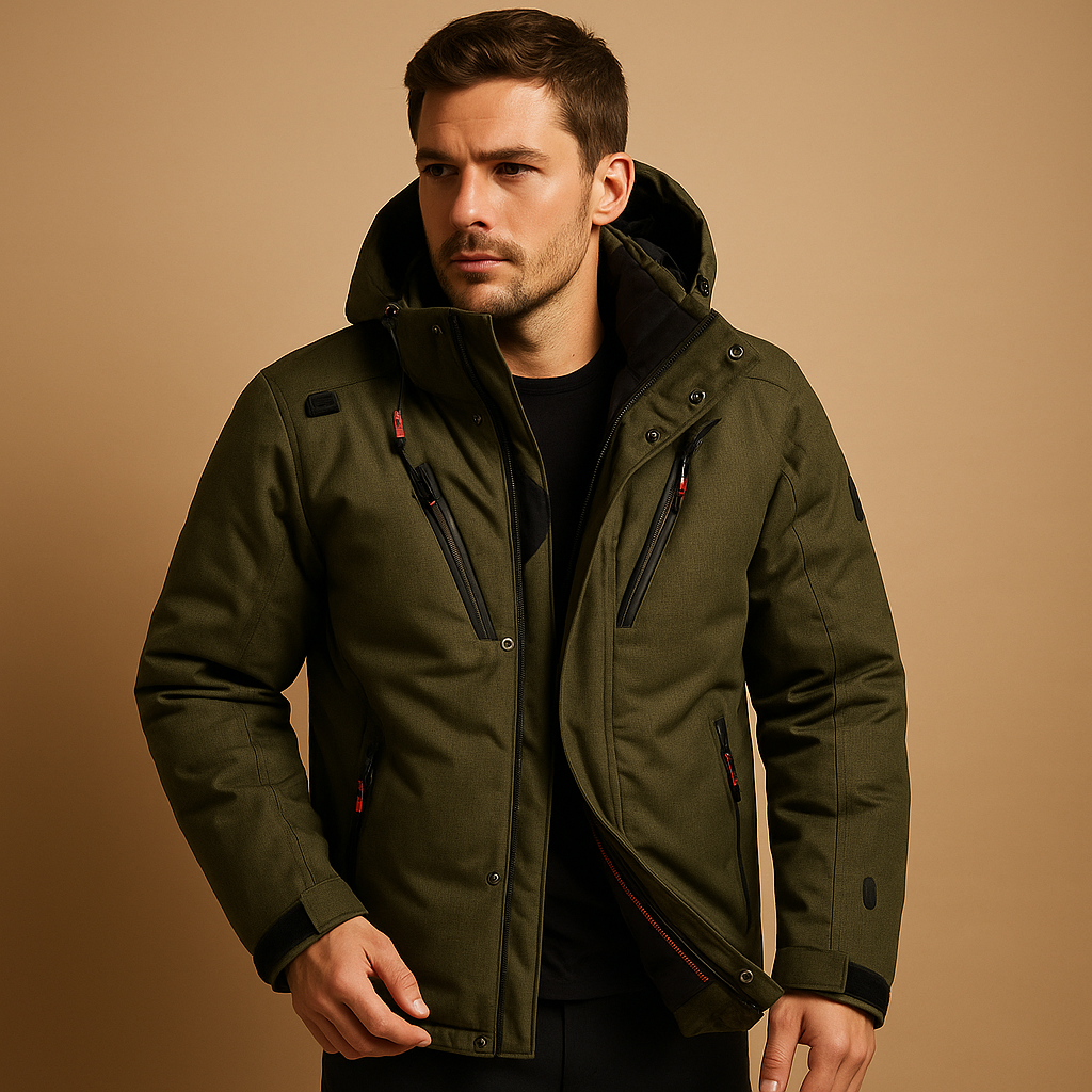 Down Parka with Detachable Hood