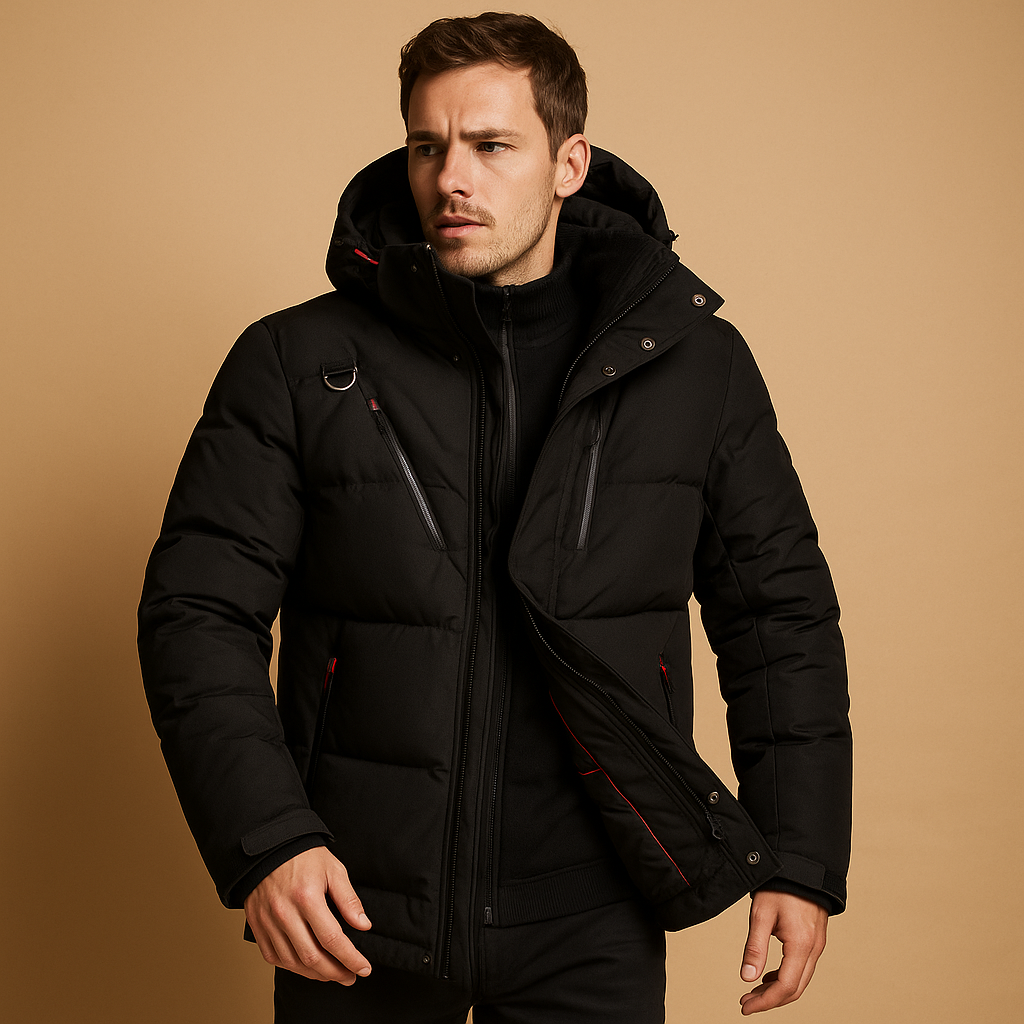 Down Parka with Detachable Hood