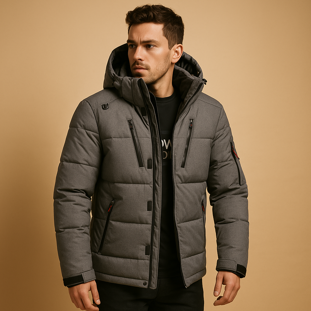 Down Parka with Detachable Hood