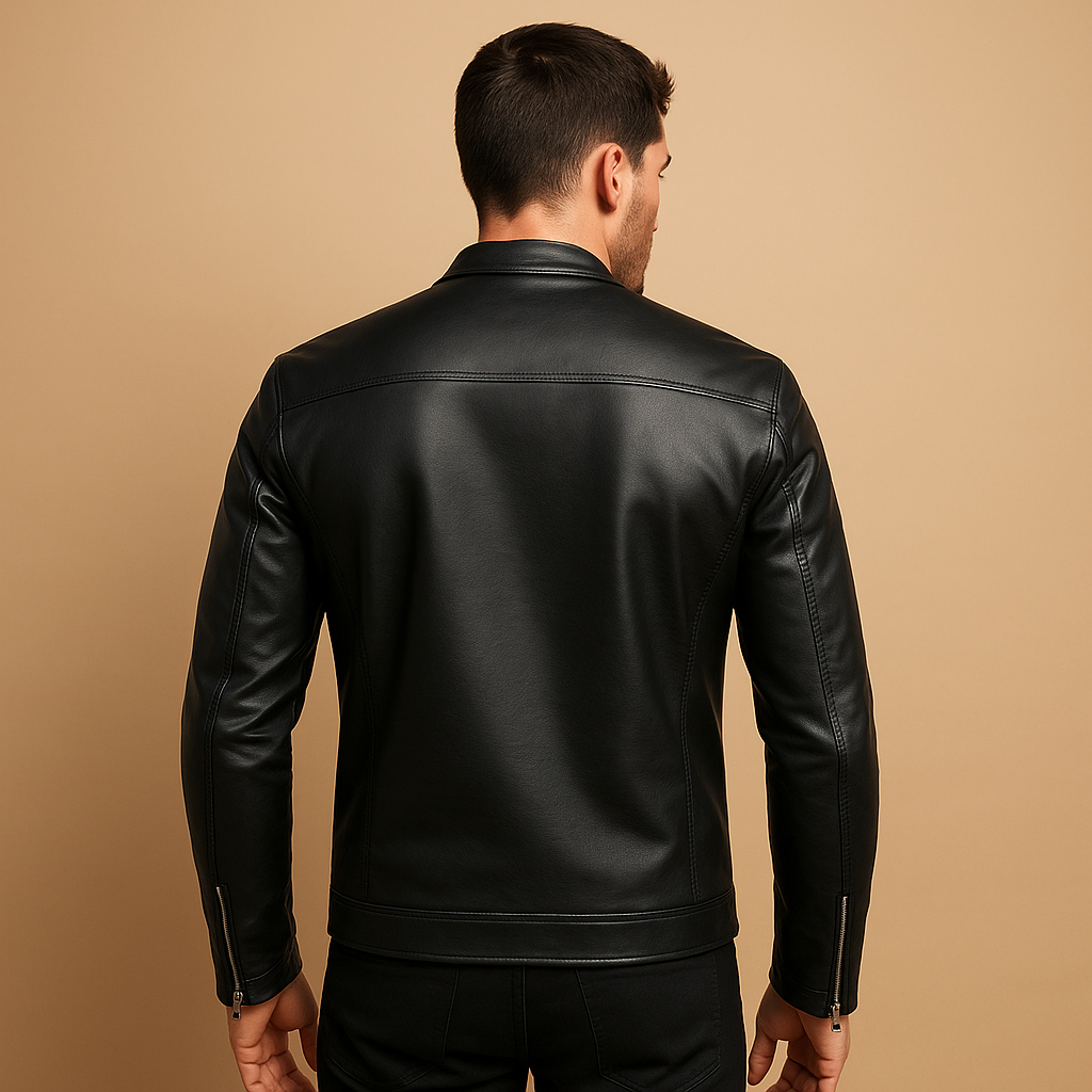 Waterproof Biker Jacket with Fitted Waist
