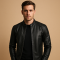 Waterproof Biker Jacket with Fitted Waist
