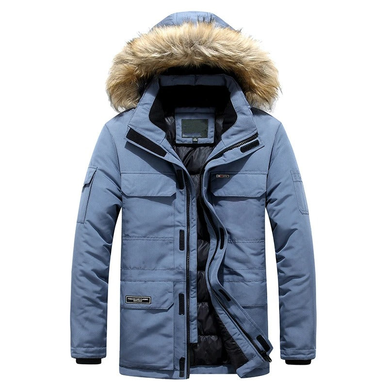Willem | Men's Fur-Collar Fleece-Lined Winter Jacket