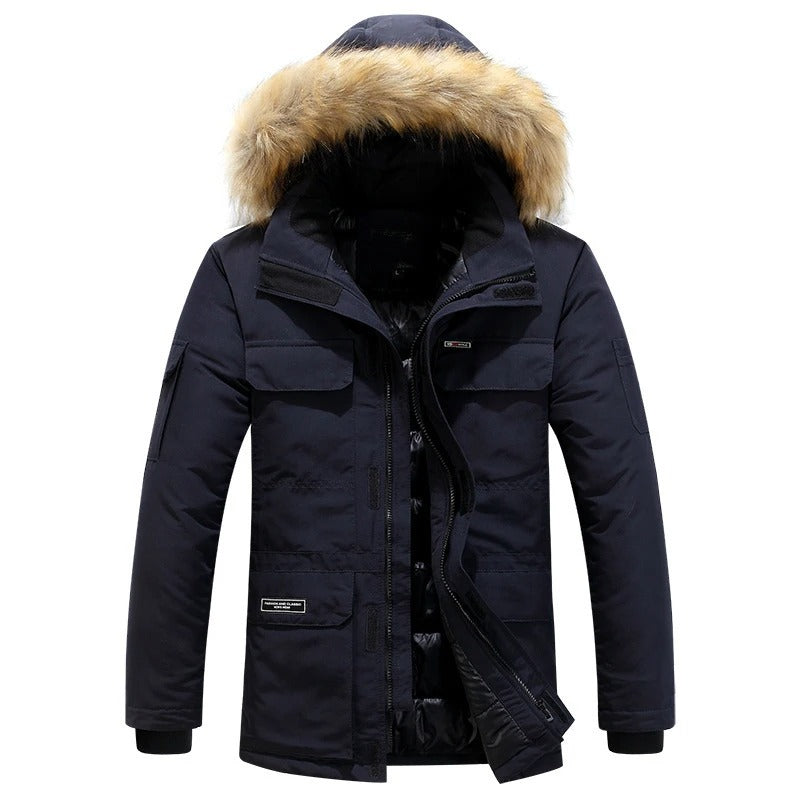 Willem | Men's Fur-Collar Fleece-Lined Winter Jacket