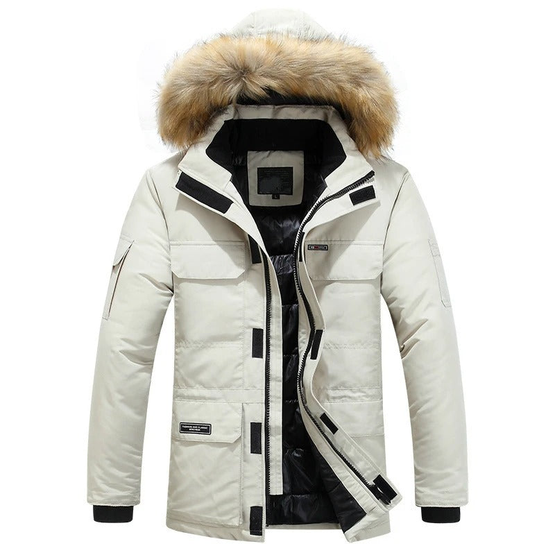 Willem | Men's Fur-Collar Fleece-Lined Winter Jacket