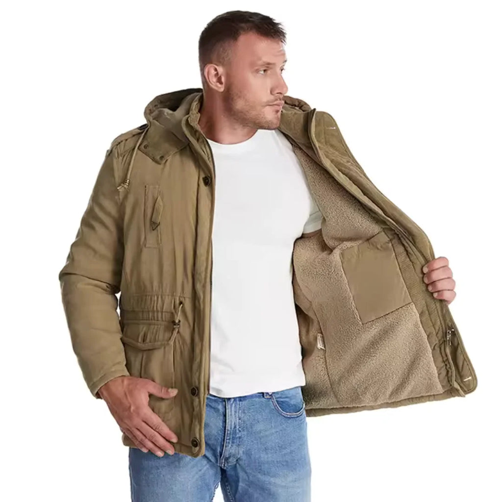 Willem | Men's Fleece-Lined Hooded Winter Jacket
