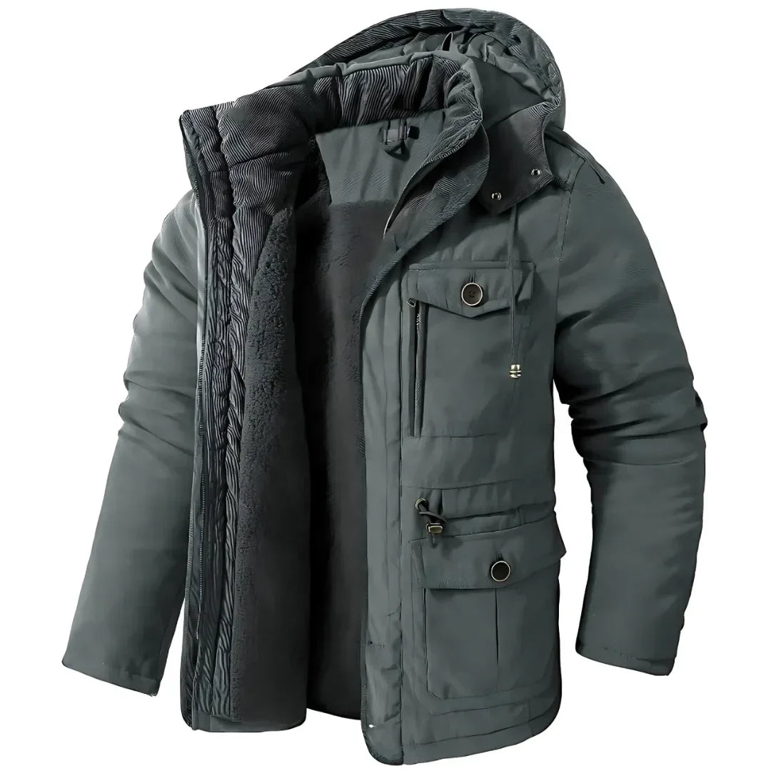 Willem | Men's Fleece-Lined Hooded Winter Jacket