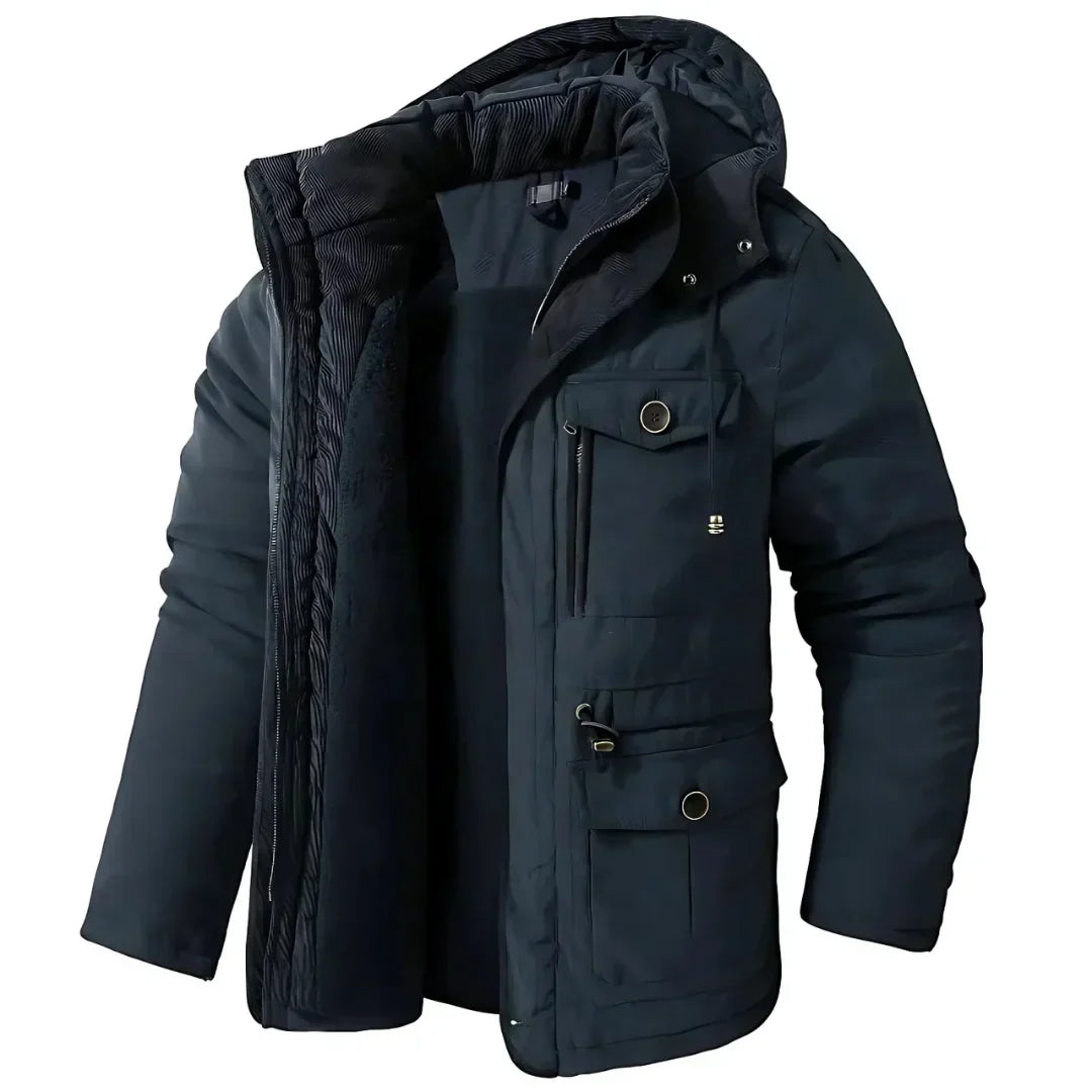 Willem | Men's Fleece-Lined Hooded Winter Jacket