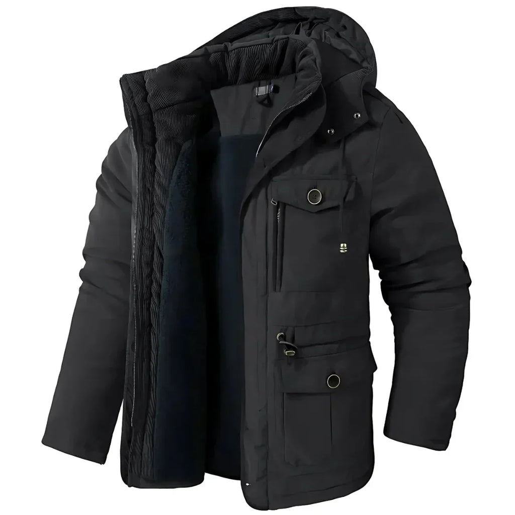 Willem | Men's Fleece-Lined Hooded Winter Jacket