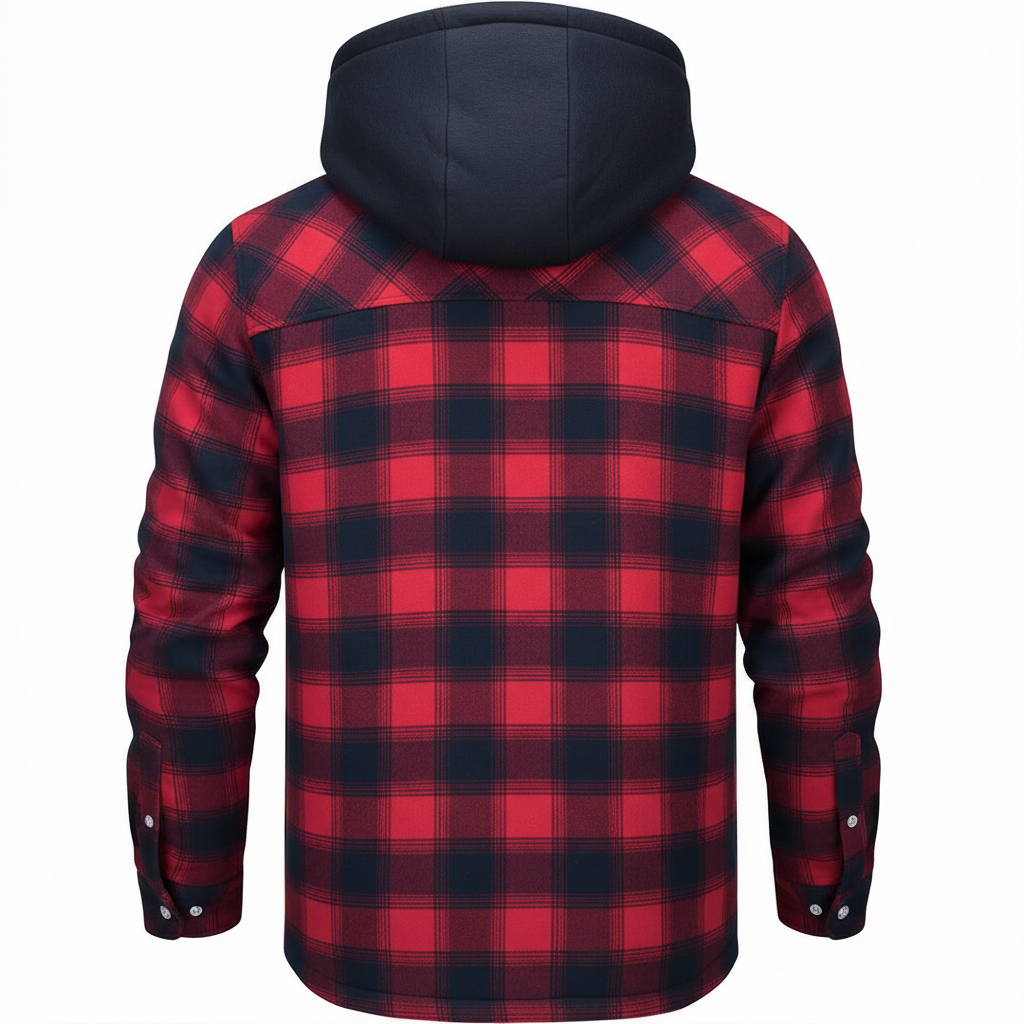 Willem | Men's Checked Lined Hooded Winter Jacket