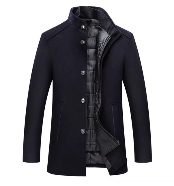 Men's Quilted Stand Collar Winter Jacket